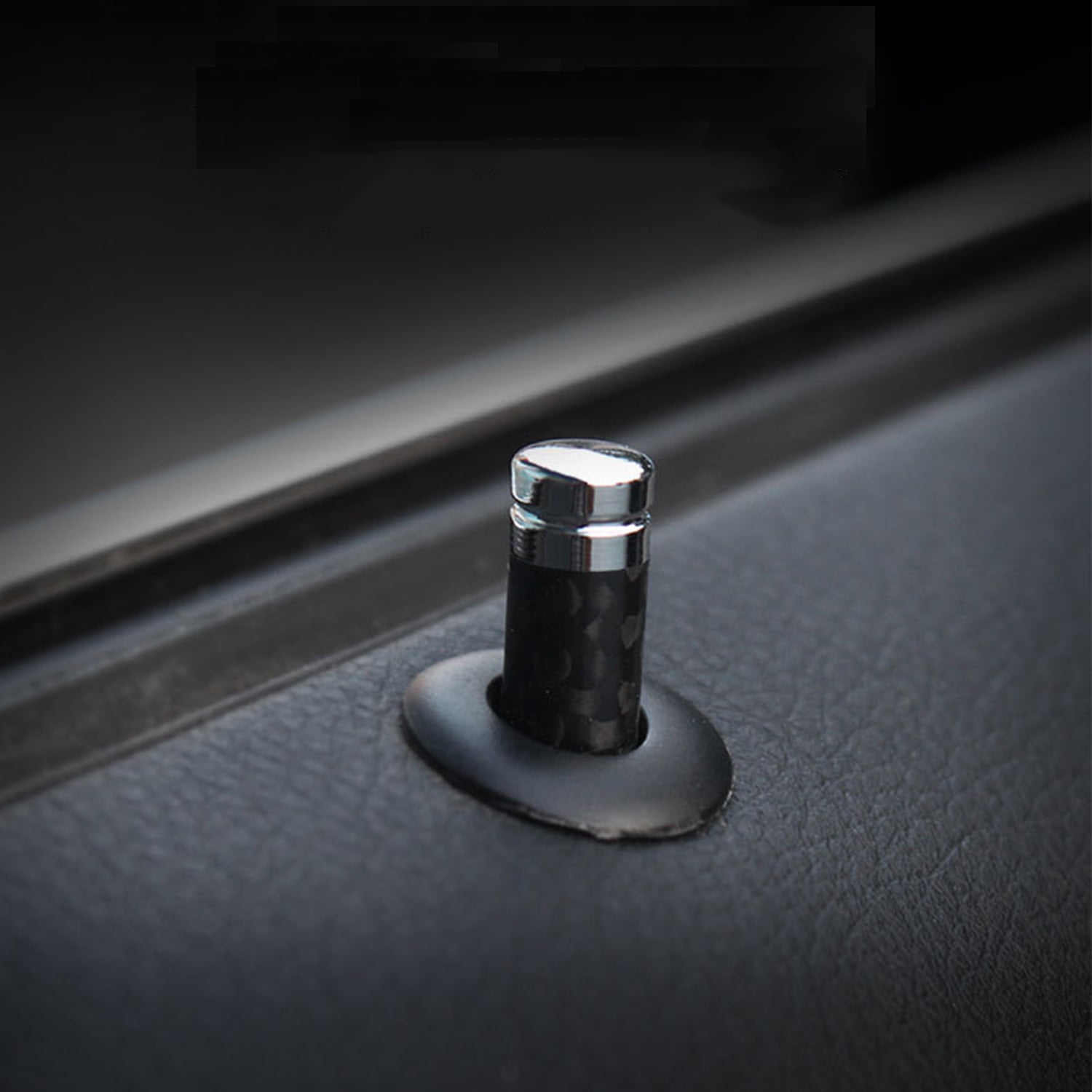 Car Door Lock Knobs 4Pcs Universal Door Lock Pin Cover Carbon Fiber Door Lock Switches Trucks Interior Accessories for Vehicles Car Accessories Walmart