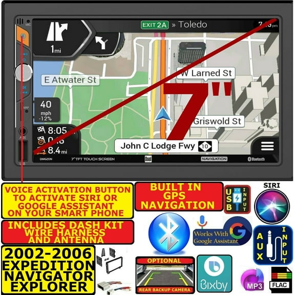 02 03 04 05 06 07 LIBERTY DUAL BLUETOOTH USB SD AUX CAR RADIO STEREO PACKAGE