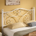 thumbnail image 6 of VECELO Full Size Bed Frame with Butterfly Shaped Headboards and Footboard, Metal Platform Bed Frame/Mattress Foundation, No Box Spring Needed, Easy Assembly, White, 6 of 9