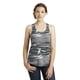 thumbnail image 1 of Camiseta sin mangas de jersey ecológico con espalda cruzada estampada Meegs para mujer, Camuflaje gris, Ropa alternativa 01927EA-099, 1 of 1