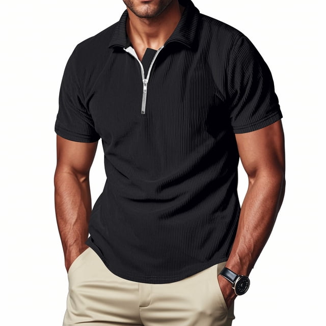 pstuiky Camisas de vestir de manga corta para hombre, Camisa de manga larga con botones y solapa para hombre, de color liso, para vacaciones y tiempo libre ropa de hombre xxl