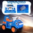 thumbnail image 2 of OLAKIDS Ride on Car, 6V Electric Toy for Kids with Radar, Rocket, MP3, USB, Horn, Power Display, Headlight, 4-Wheeler Battery Powered Quad Gift for Toddlers Boys Girls Age 3+, 2 of 7