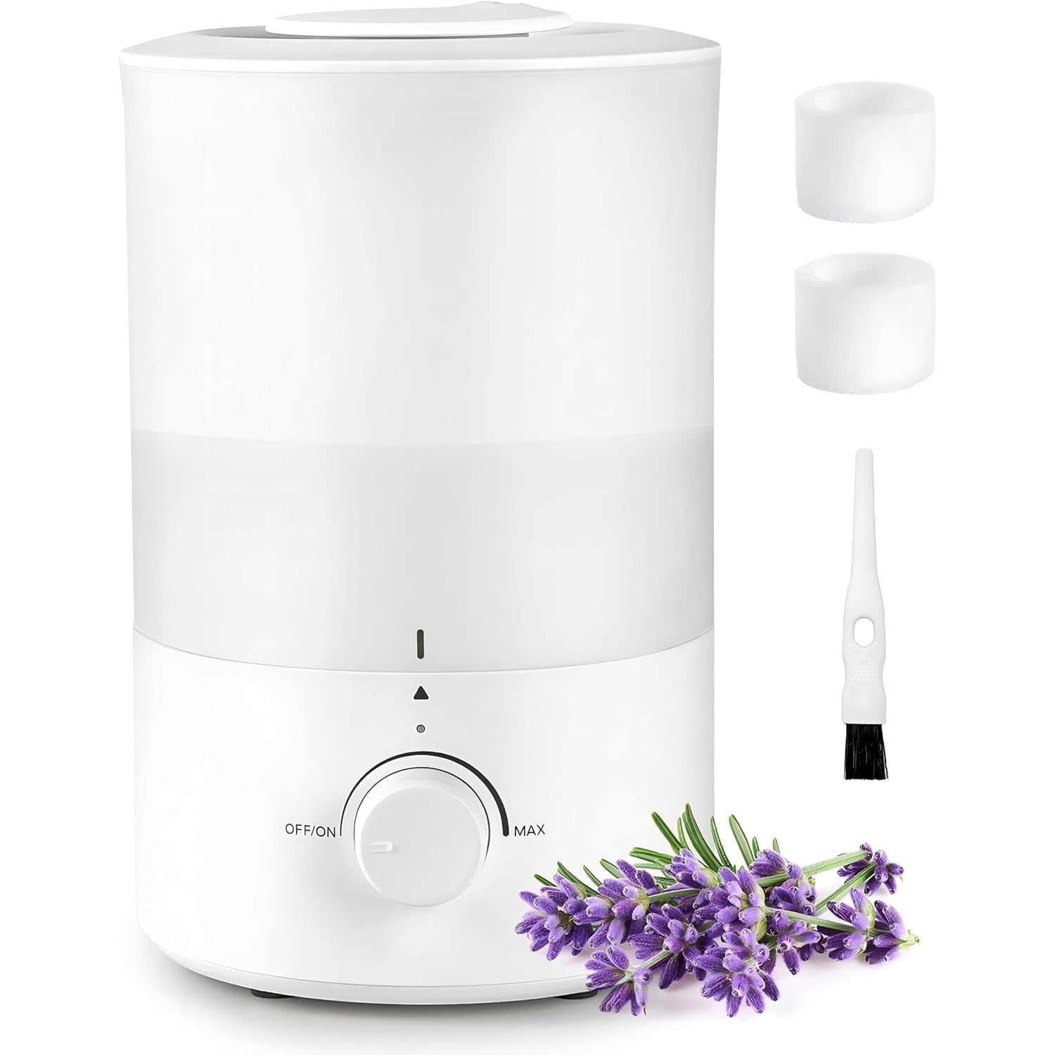 Humidifiers for Bedroom, Quiet (3L Water Tank) Cool Mist Top Fill Essential Oil Diffuser with 25Watt for Home Large Room, 360° Nozzle, Rapid Ultrasonic Humidification for Baby Nursery and Plant