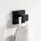thumbnail image 2 of Gancho para toallas de acero inoxidable negro mate, paquete de 2, gancho para ropa de baño, gancho para abrigos, montaje en pared, colgador cuadrado para puerta de cocina y baño, resistente, 2 of 5