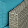 thumbnail image 4 of Mayincolor 7-Piece Modular Outdoor Sectional Wicker Patio Furniture Set with Coffee Table for Porch Balcony Backyard, Light Blue, 4 of 7