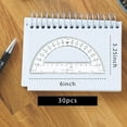 thumbnail image 6 of 30-Pack Student Protractors, 6-Inch 180 Degree Clear Plastic Math Protractors for Geometry, Classroom Supplies & School Math Kits, 6 of 6