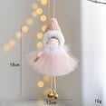 thumbnail image 3 of Mini ángel de Navidad con alas plateadas, adorno para árbol de Navidad, muñeco elfo de Navidad, adornos navideños para el hogar, 3 of 5