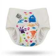 Pull-on Undies 2.0 Stretchy Waterproof Potty Training Pants and Toilet Training Underwear (Alien Invasion, Small)