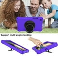 thumbnail image 4 of Dteck Kids Case for Samsung Galaxy Tab A 8.0 inch 2019 SM-T290/T295, Heavy Silicone Shockproof Case Kids Friendly Cover with Shoulder Strap/Handle Stand, Purple, 4 of 7