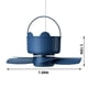 thumbnail image 3 of Ventilador de techo portátil USB con mando a distancia y temporizador - 3 velocidades, cable de 2,5 m para tiendas de campaña, cenadores, exteriores - azul, 3 of 8