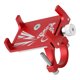 thumbnail image 3 of Soporte de teléfono para motocicleta, de aleación de aluminio, para manillar de bicicleta, clip para teléfono para scooter eléctrico, para navegación en bicicleta, color rojo, 3 of 12