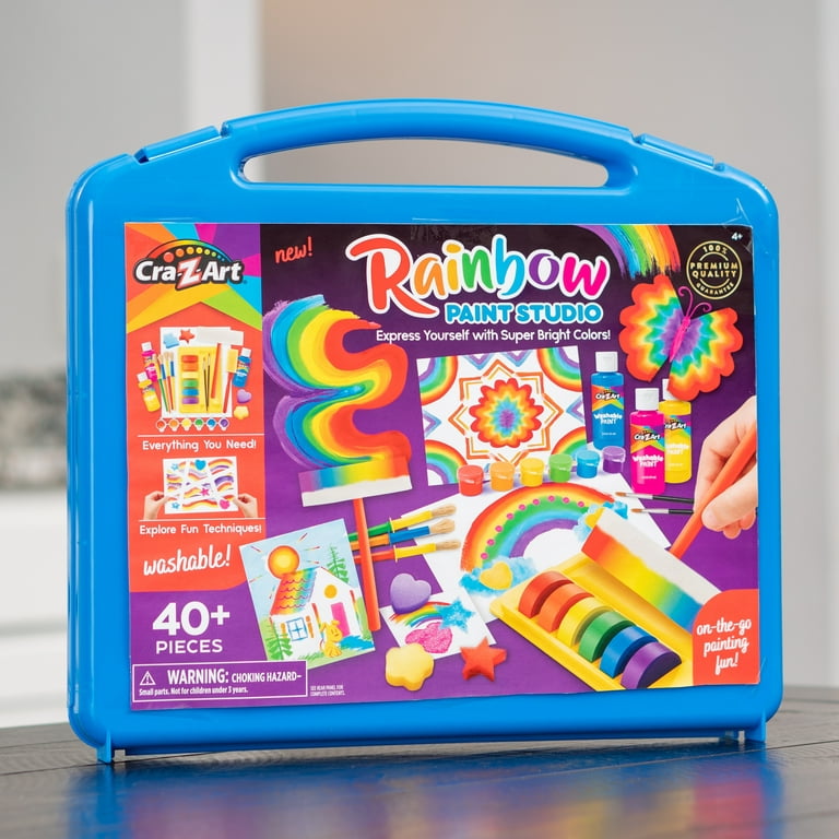 Rainbow Kids Art Kit & Painting Tutorial
