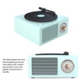 thumbnail image 3 of Reproductor De Discos De Vinilo, Altavoz Bluetooth, Altavoz Pequeño Inalámbrico De Escritorio Retro Yuarrent EL010517-00, 3 of 5