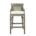thumbnail image 2 of Plantation Bar Stool with Gray Wood Rattan Frame Fully Assembled, 2 of 5