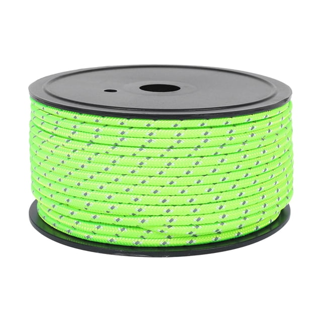 Cuerda para tienda de campaña, cuerdas tensoras para exteriores de 4 mm de grosor, resistente al viento. verde