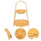 thumbnail image 1 of Nestingho Cesta Tejida Marrón Para Y Almacenamiento De Snacks Y Aperitivos En Estilo Pastoral, 1 of 6