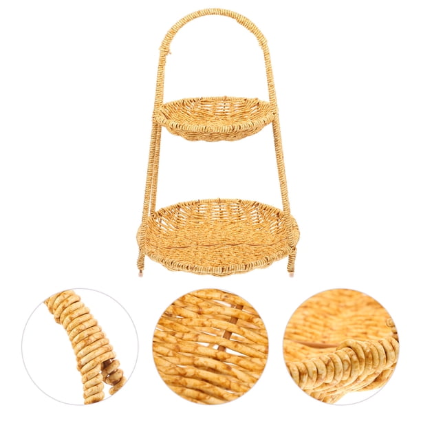Nestingho Cesta Tejida Marrón Para Y Almacenamiento De Snacks Y Aperitivos En Estilo Pastoral