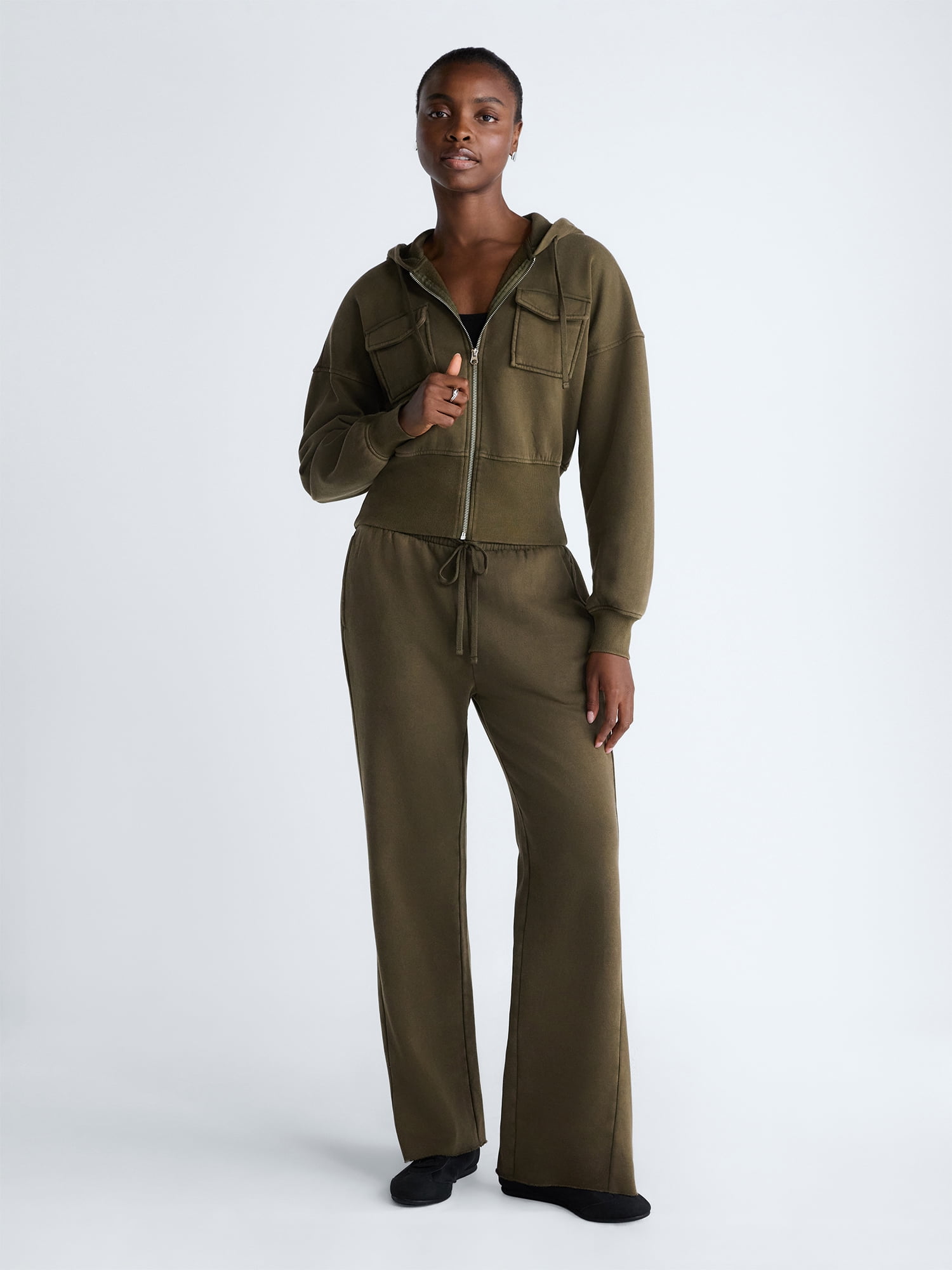 Scoop Women’s and Women’s Plus Full Zip Hoodie, Sizes XS-4X