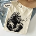 thumbnail image 5 of Comfort Colors Bigfoot Dandelion Shirt, Vintage Sasquatch Nature Tee, Woodland Cryptid Graphic T-Shirt, Outdoor Adventure Gift, 5 of 7