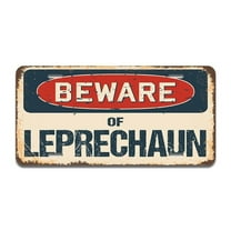 Beware of Leprechaun Aluminum License Plate