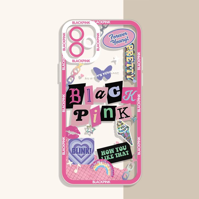 Funda de TPU suave de Corea para iPhone 14 11 Pro Max 13 12 Mini XR XS X 8 7 6 6S Plus SE 2020, funda trasera de silicona a prueba de golpes Fivean unisex