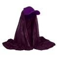 thumbnail image 2 of IROINNID Hijab for Women Solid Indian Muslim Scarf Hat Wraps Turbans Head-wraps Scarf,Purple, 2 of 2