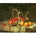 thumbnail image 2 of Hammer, William 31x26 White Modern Wood Framed Museum Art Print Titled - A Basket of Strawberries, 2 of 4
