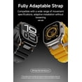 thumbnail image 5 of VeveXiao Rugged Breathable Bands for Apple Watch Ultra 2/Ultra Band 49mm 46mm 45mm 44mm, Silicone Sport Strap with Durable Metal Connector for iWatch Series 10 9 8 7 6 5 4 SE, 5 of 9