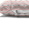 thumbnail image 4 of Marine Pet Bed, Nautical Themed Zeppelin Bend Knots and Ropes Stripes Sailor Life Elements, Resistant Pad for Dogs and Cats Cushion with Removable Cover, 24" x 39", White Rose and Blue, by Ambesonne, 4 of 4