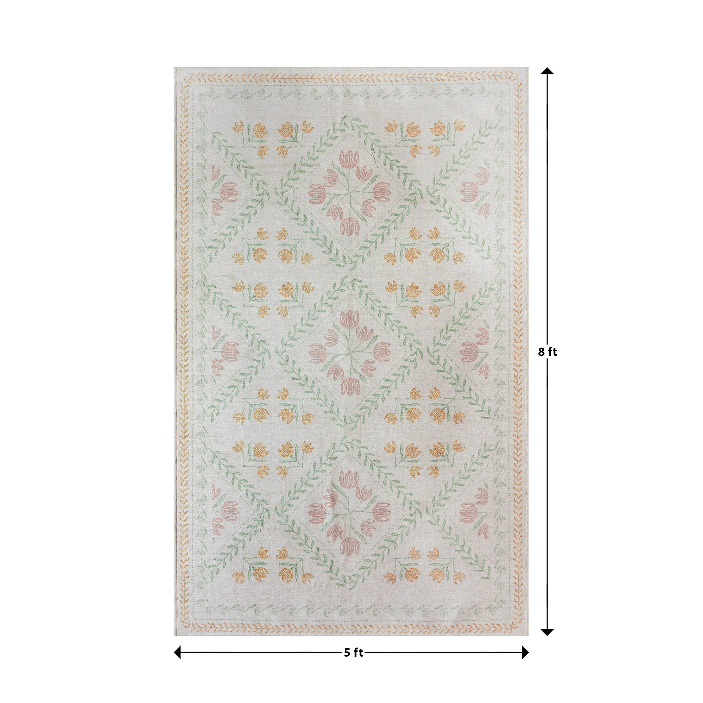 Better Homes & Gardens Blush Soliel Floral 5' x 8' Area Rug