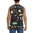 thumbnail image 4 of Haiem Men's Vegetable Quiche Print Tank Tops Summer Sleeveless Cut Off Workout T-Shirts Fitness Vest Athletic Undershirts-Large, 4 of 8