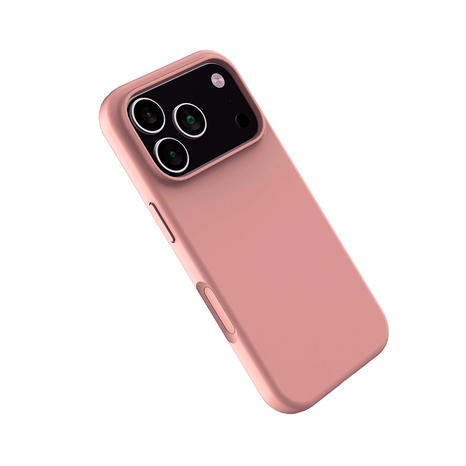 Lightweight Soft Silicone Bumper Case for iPhone 17 Pro Max - Pink