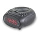 thumbnail image 1 of GPX Radio reloj con CD y alarma dual, carga superior, FM, negro (CC318B), 1 of 5