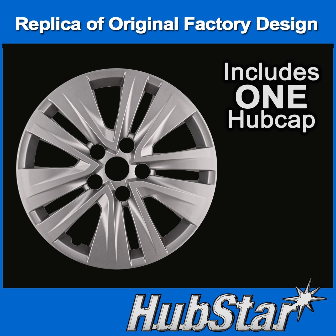 HubStar Premium Hubcap Replacement for Nissan Sentra 2020-2022, 16-inch Replica Wheel Cover (1 Piece) 53102