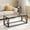 Black, variant on Modern Gold Glass Coffee Table for Living Room or Office, Single Layer Design, Easy Assembly, 39.4 x 19.7 x 17.7 Inches