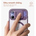 thumbnail image 4 of SURITCH for iPhone 16 Pro Max Case with Stand, Compatible with Magsafe, with Camera Cover and Camera Control Button Protection, Rugged Shockproof Slim Magnetic Protective Covers, Translucent Purple, 4 of 10