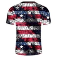 thumbnail image 4 of IROINNID Big and Tall Men T Shirts,Indenpence Day Lightweight Thin Basic Round Neck Casual Blouses for Men, 4 of 5