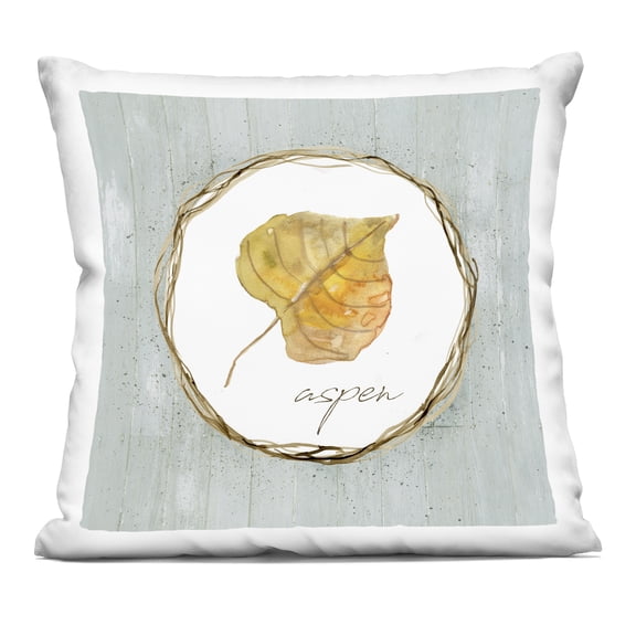 Stupell Industries Autumn Memories Aspen Leaf Decorative Printed Throw Pillow, design by Livi and Finn