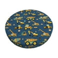 thumbnail image 6 of Uemuo Modern Excavator Pattern Round Bar Stool Seat Covers Washable Stool Cushion Slipcover Elastic Bar Chair Covers-14 inch, 6 of 7