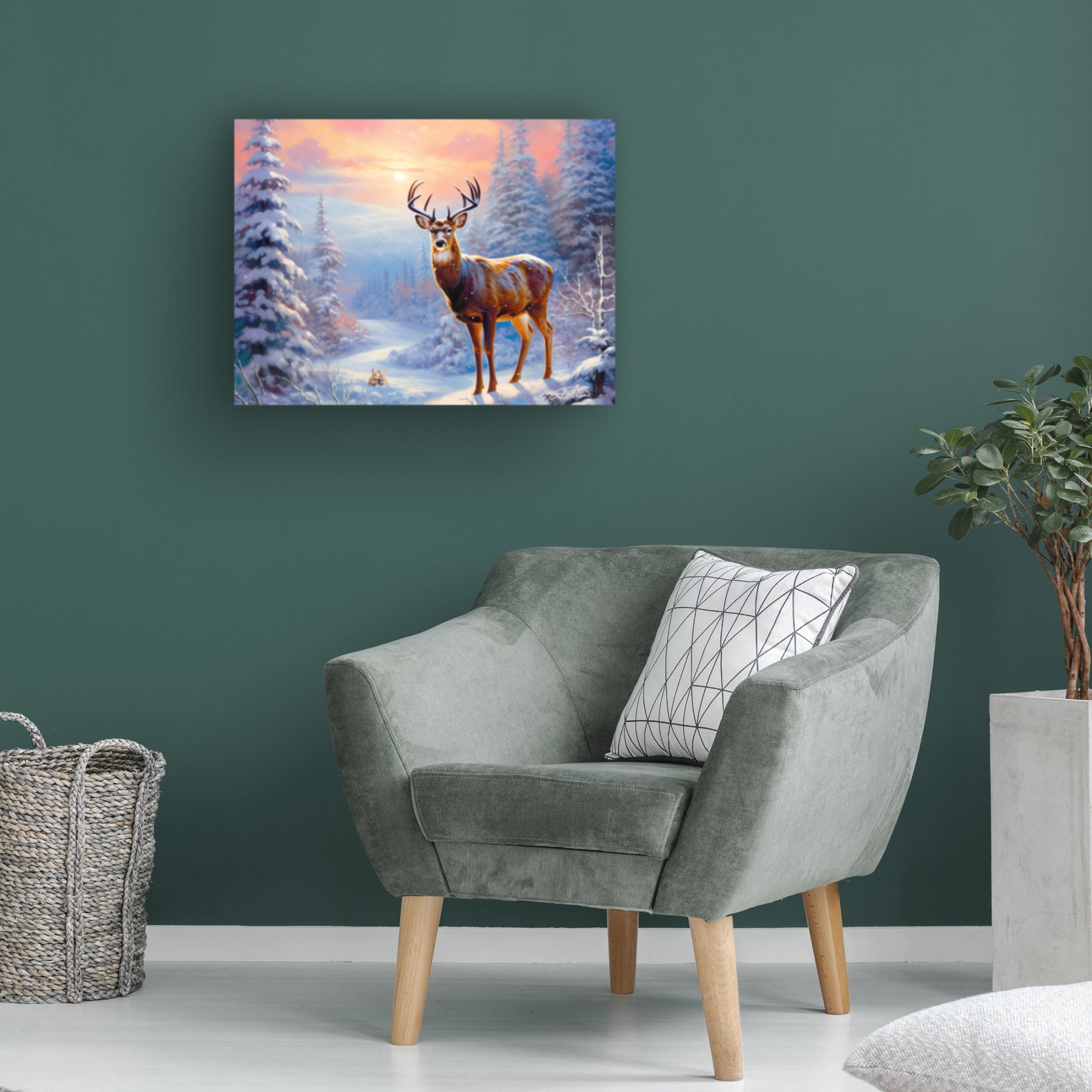 Canvas Wall Art - Stewart 'Peekaboo' Wall Art for Living Room, Bedroom, or Office Décor by Trademark Fine Art - 24 x 18 Inches