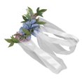 thumbnail image 3 of Decoraciones De Pasillo De Boda JAAS Flores Artificiales Reutilizables Azul Lago, 3 of 5