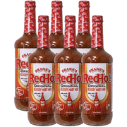 George’s Beverage Company 6 Pack Franks Red Hot Mix - 1L Bottle - Gluten Free, All Natural Mixer