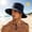 Navy, variant on Boonie Sun Hat for Big Heads, Washed Wide Brim Hiking Hat with Chin Strap, UPF50 Cooling Sai Fishing Hat