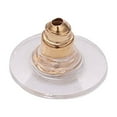 thumbnail image 1 of Baohd 100pcs Ear Nuts Metal Ear Back Stopper Rubber Earrings Stud Accessories DIY, KC Golden, 1 of 5