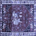 thumbnail image 1 of Ahgly Company Machine Washable Indoor Square Animal Blue Traditional Area Rugs, 5' Square, 1 of 4