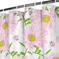 thumbnail image 4 of 72x72 Inch Fabric Shower Curtain Waterproof Polyester, Daisy Floral Print, 4 of 6