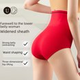 thumbnail image 4 of Braguitas de cintura alta para adelgazar el abdomen y las caderas después del parto, moldeadoras de cuerpo para mujer, bragas adelgazantes con sujeción gástrica fina de verano, 4 of 5