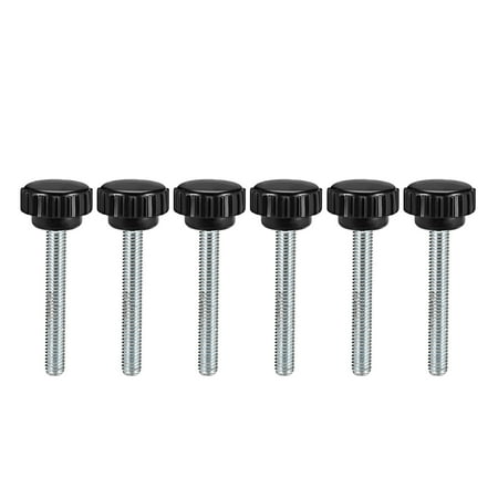 

Uxcell M6 x 44mm Male Thread 21mm Round Head Knurled Clamping Knobs 6 Pack