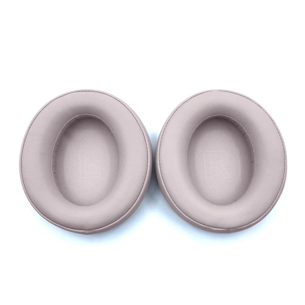 Inteprter Almohadillas para auriculares Funda de cuero PU Cancelación de ruido Auriculares Esponja Almohadillas para los oídos con hebilla Cables de audio/vídeo Q35/Rosa