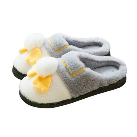 

Xutthjh Men Indoor Home Shoes Warm Shoes Soft-Soled Cotton Slippers